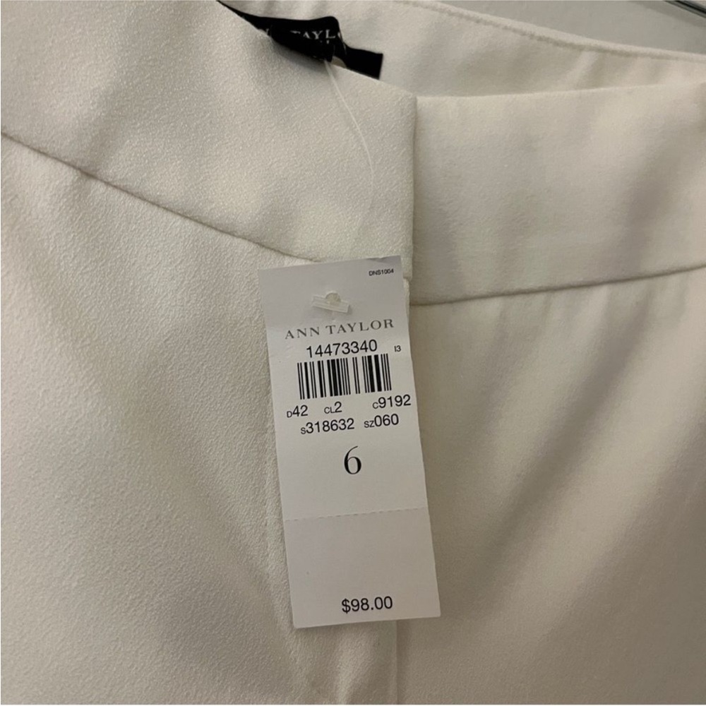 Ann Taylor - NWT - White work professional pants size 6 - Picture 3 of 6